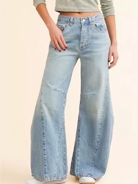 Free people Eden High Slouchy Wide Leg Jean